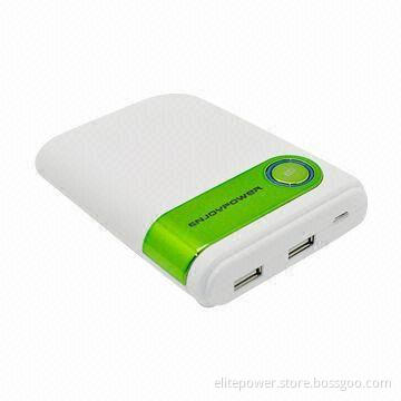 8,800mAh Mobile Power Charger for iPhone/iPad/New iPad, iPad 2, HTC/Samsung, with Double Output